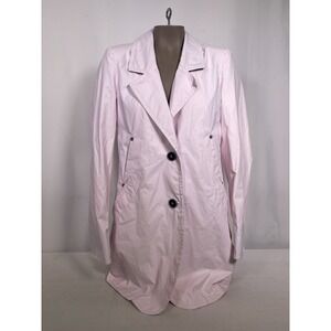 Creenstone Lightweight Light Pink Trench Coat Jacket Women's Sz 38